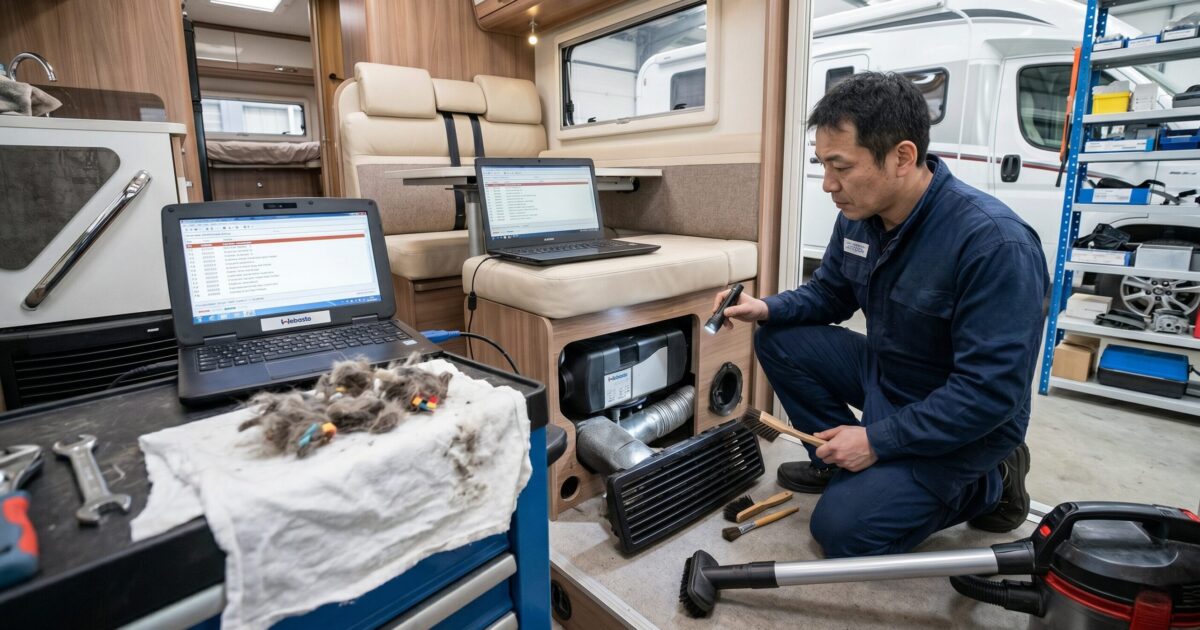 FFヒーターの点火不良に見る吸気口清掃事例