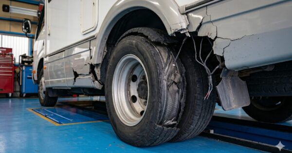 タイヤトラブル事例「車検に通る」で安心？