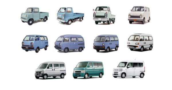 ホンダ・アクティからN-VANへの系譜：伝統のミッドシップからFFへ